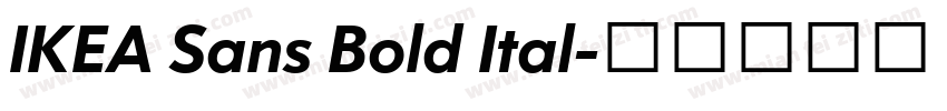 IKEA Sans Bold Ital字体转换